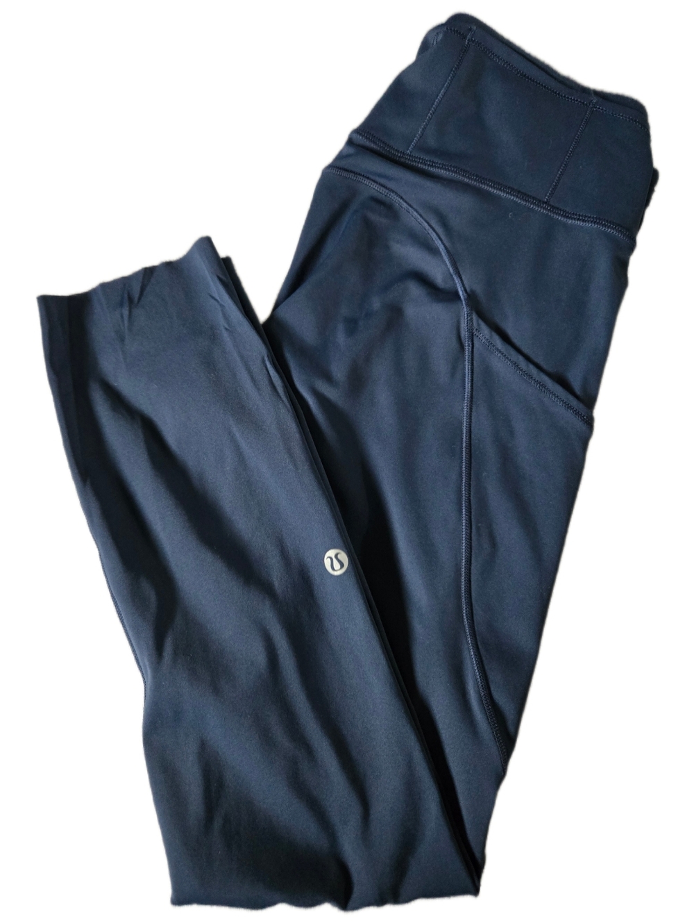 Lululemon Fast & Free Crop Leggings Navy Blue Size 6 | Inseam ~ 22 / 23